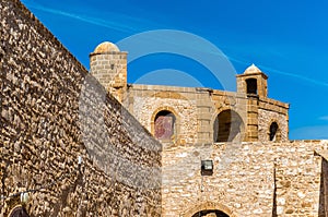 Bab Ljhad, a fortification tower in the city walls of Essaouira, Morocco