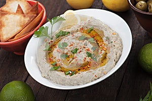 Baba ghanoush, levantine eggplant dish