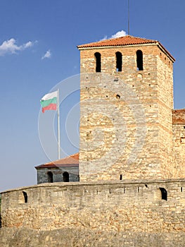 Baba Vida Fortress And Bulgarian Flag In Vidin photo