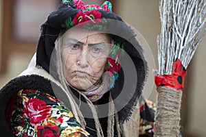 Baba Yaga. Fairy tale character evil grandmother from Russian fairy tale