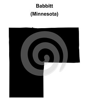 Babbitt outline map