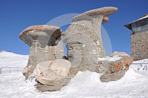 Babele Concretions in Bucegi Mountains