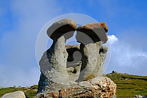 `Babele` natural rock formation in Bucegi, Romania