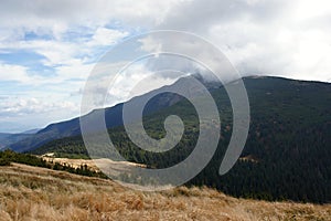 Babia hora 1725 m in clouds, Orava photo