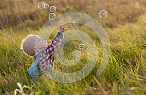 Babies and a bubbles