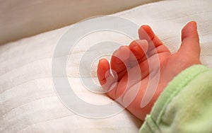 Babies open hand