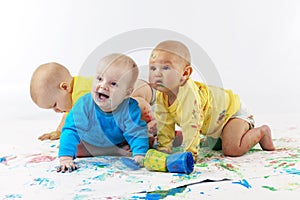 Babies painting