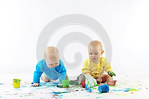 Babies painting