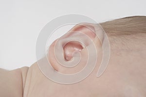 Baby (6-12 months) close up of ear