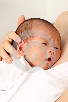 Baby agitated or uncomfortable photo