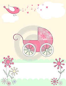 Baby arrival announcement card