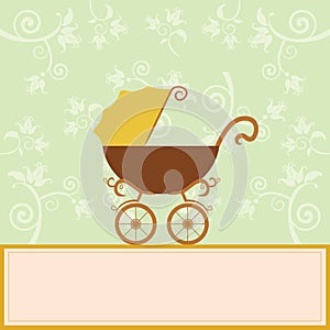 Baby arrival announcement card