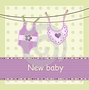 Baby arrival card