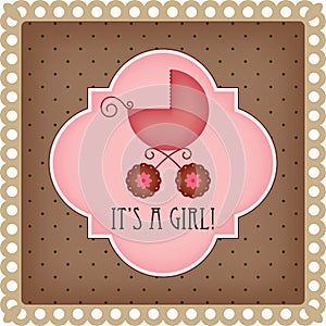 Baby arrival card