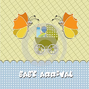 Baby arrival card