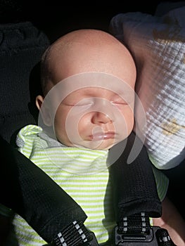 Baby Asleep in Stroller