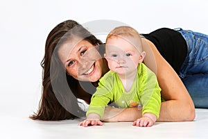 Baby and Babysitter photo