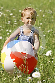 Baby with ball