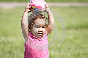 Baby and a ball