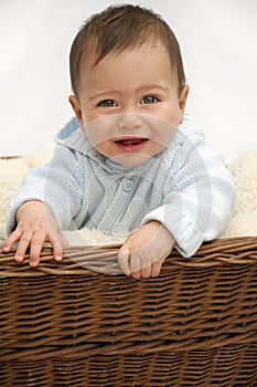 Baby in basket