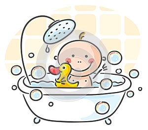 Baby in the bath