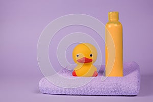 Baby bathing still life