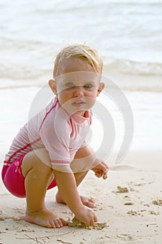 Baby on a beach