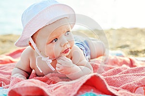 Baby on the beach