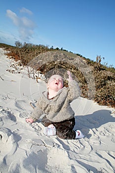 Baby on beach