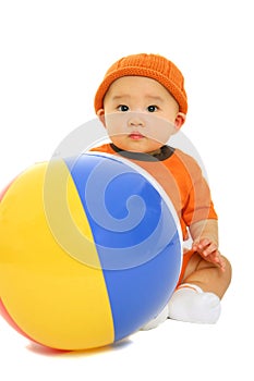 Baby With Beach Ball