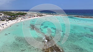 Baby Beach At San Nicolas In Oranjestad Aruba.