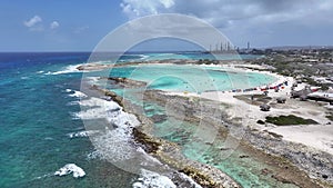 Baby Beach At San Nicolas In Oranjestad Aruba.