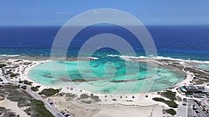 Baby Beach At San Nicolas In Oranjestad Aruba.