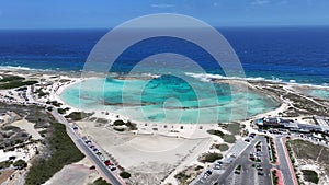 Baby Beach At San Nicolas In Oranjestad Aruba.