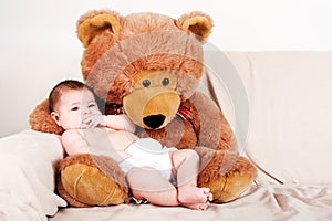 Baby with bear