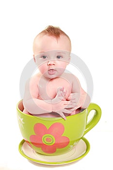 Baby in a big cup