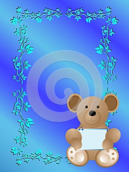 Baby birth announcement card it's a boy