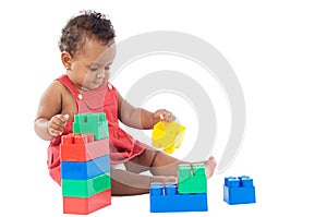 Baby with blocks