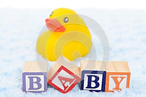 Baby blocks spelling baby