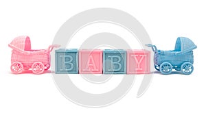 Baby blocks and strollers