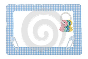 Baby Blue Check Border