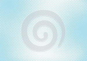 Baby blue pop art background in retro comic style with halftone dots design, vector illustration eps10