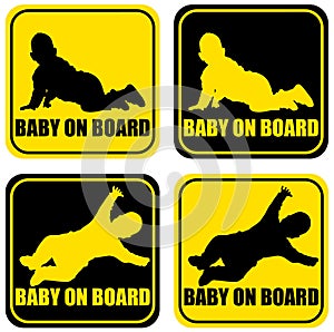 Baby on board label sticker