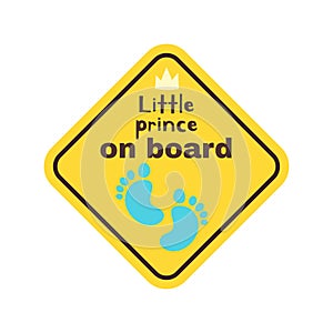 Baby on board safety sign