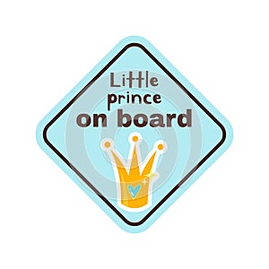 Baby on board safety sign