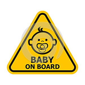 Baby on board sign photo