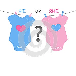 Baby body. Baby gender reveal background.