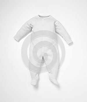 Baby bodysuit isolated on white background