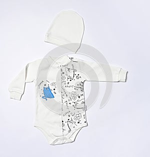 Baby bodysuit stuff isolated on white background