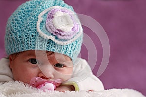 Baby with bonnet